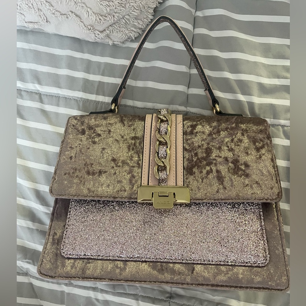 Aldo Shimmering Velvet bag